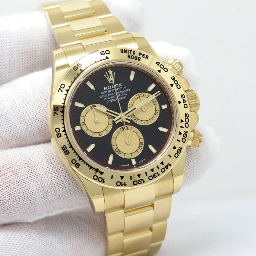 Rolex Daytona Cosmograph Black Dial Gold 126508