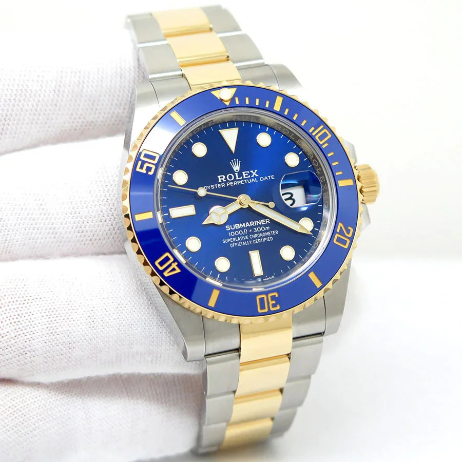 Rolex Submariner 2-Tone Blue Ceramic Bezel 116613LB