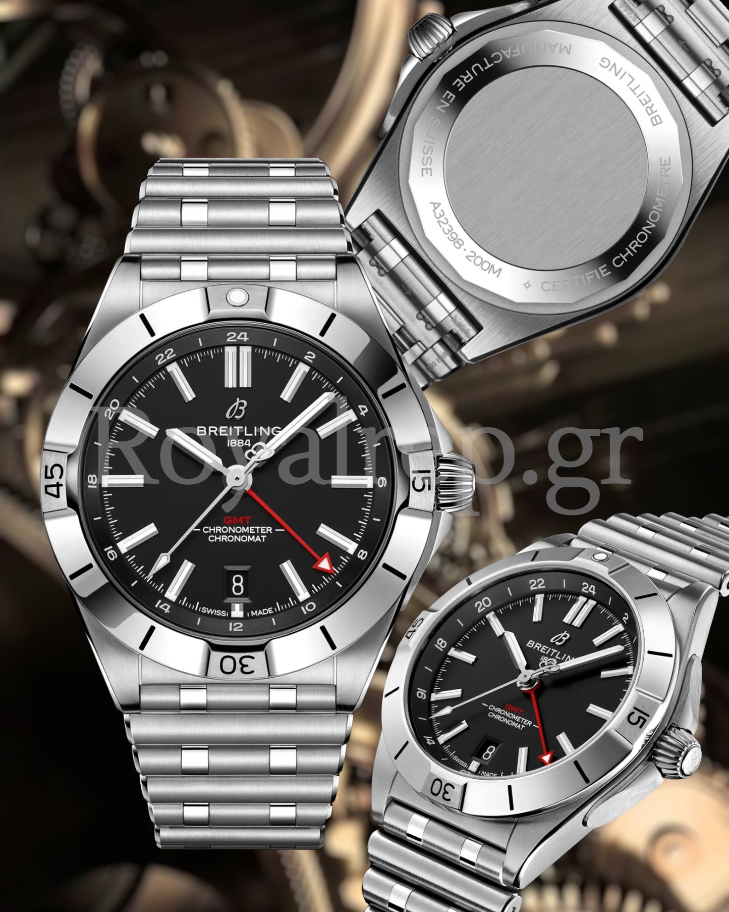 Breitling Chronomat Automatic GMT Black Dial 40mm A32398101B1A1