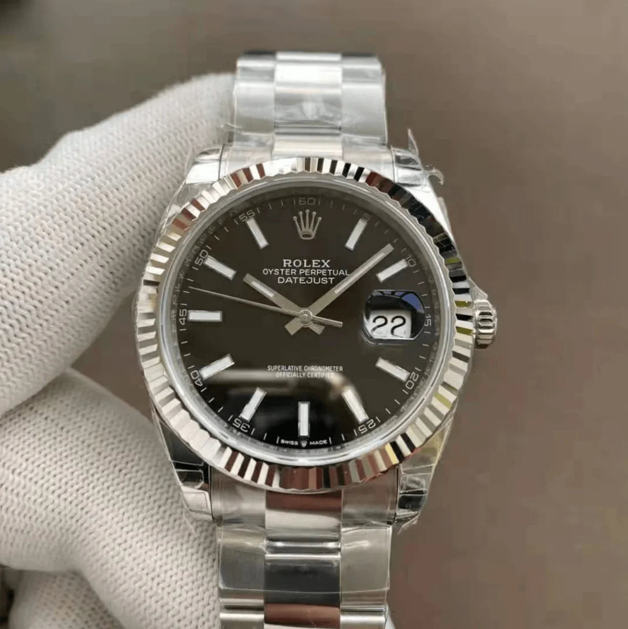 Rolex Datejust II Fluted Bezel Black Dial 41mm