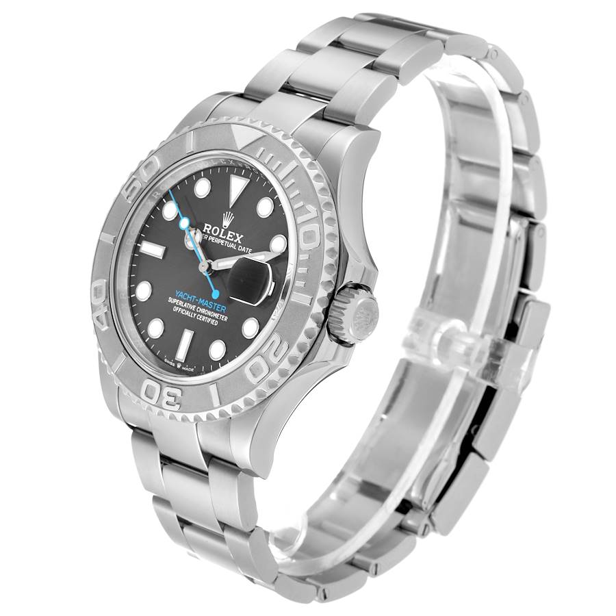 Rolex Yacht-Master Steel Platinum Bezel Rhodium Dial 126622