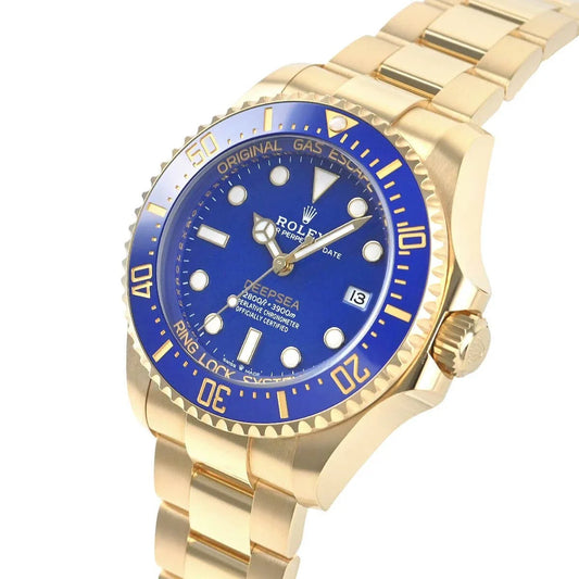 Rolex Sea-Dweller Deepsea 44mm Yellow Gold Blue Dial 136668