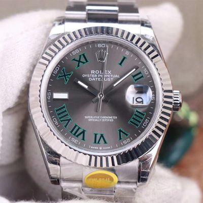 Rolex Datejust II Steel Slate Roman Wimbledon 41 mm