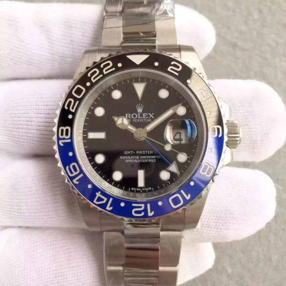 Rolex GMT-Master II Black Blue Batman Bezel Steel 116710