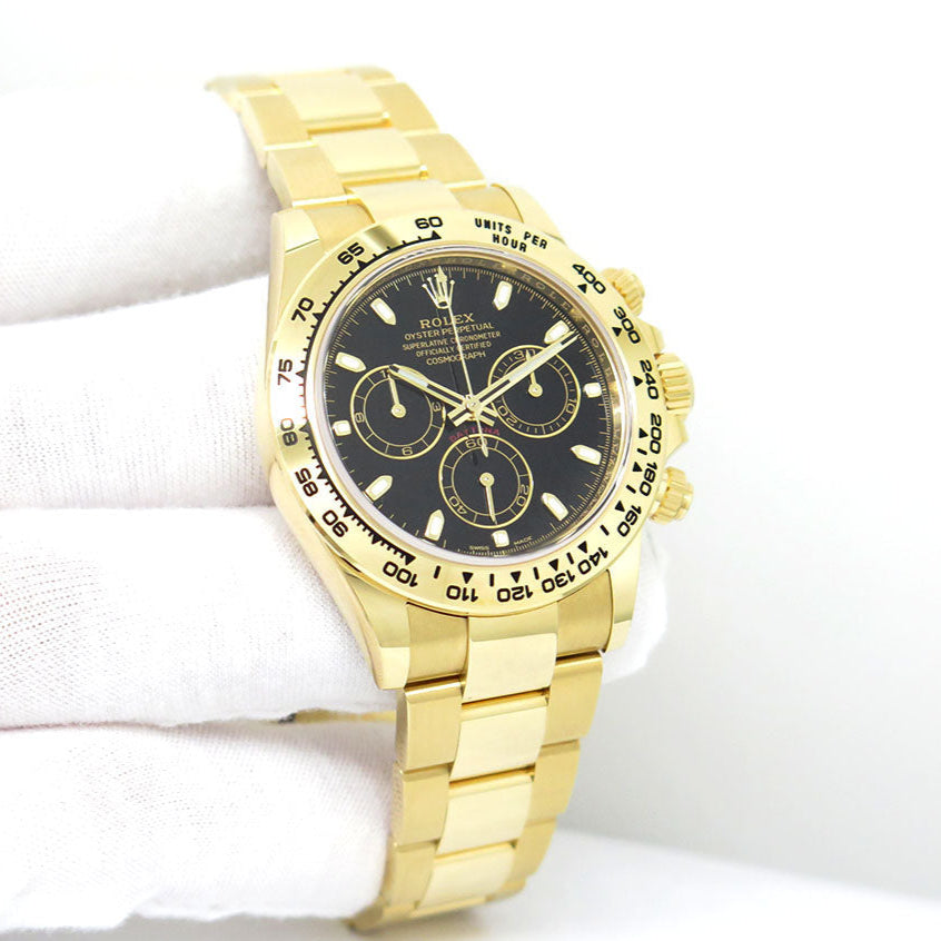 Rolex Daytona Cosmograph Gold Black Dial 16528
