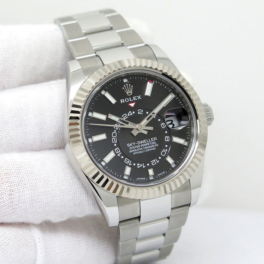 Rolex Sky Dweller Steel Black Dial 326934