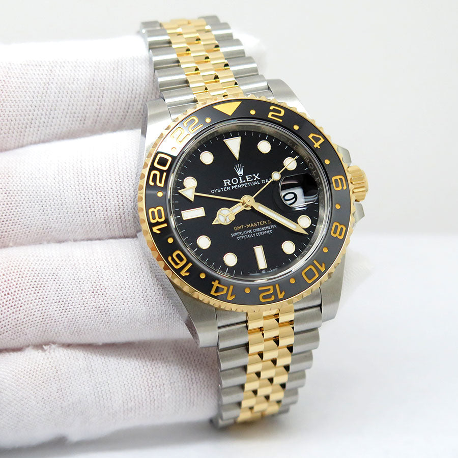 Rolex GMT-Master II Yellow Gold Jubilee Steel Grey Bezel 126713