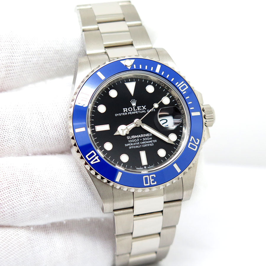 Rolex Submariner Cookie Monster Blue Ceramic Bezel White 126619