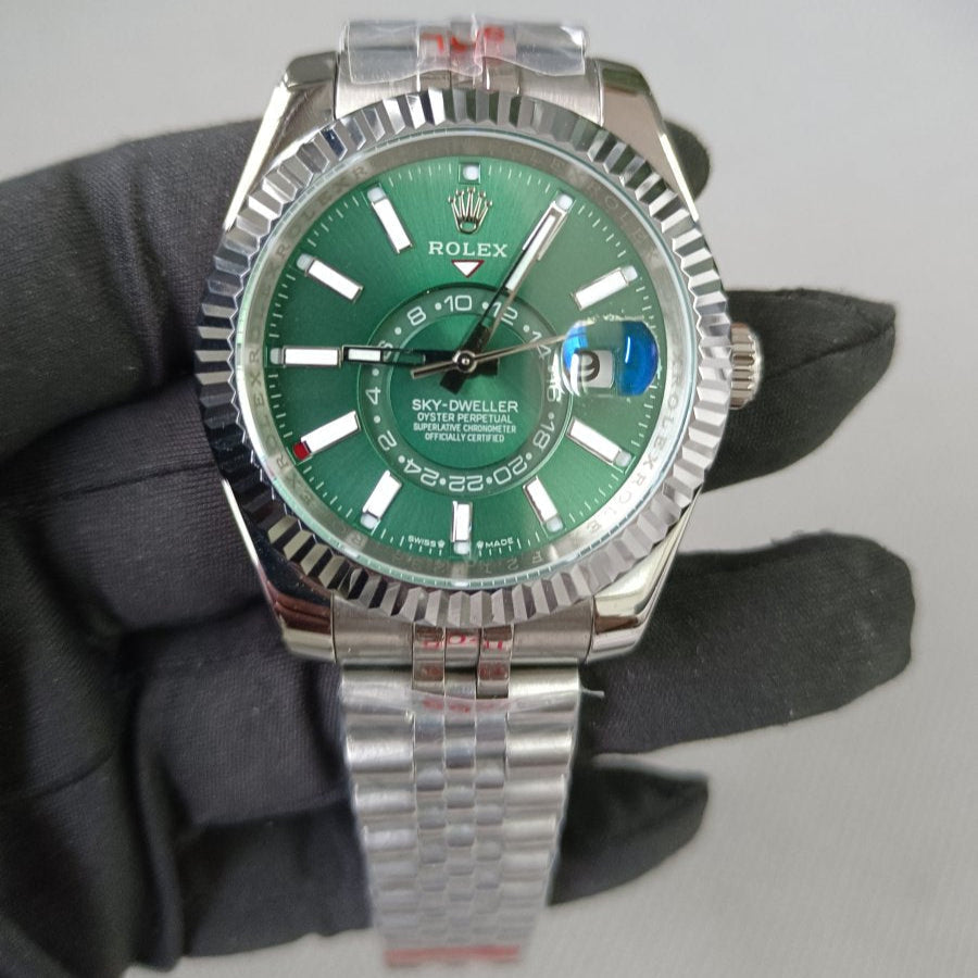 Rolex Sky Dweller 42mm Steel Jubilee Green Dial 336934