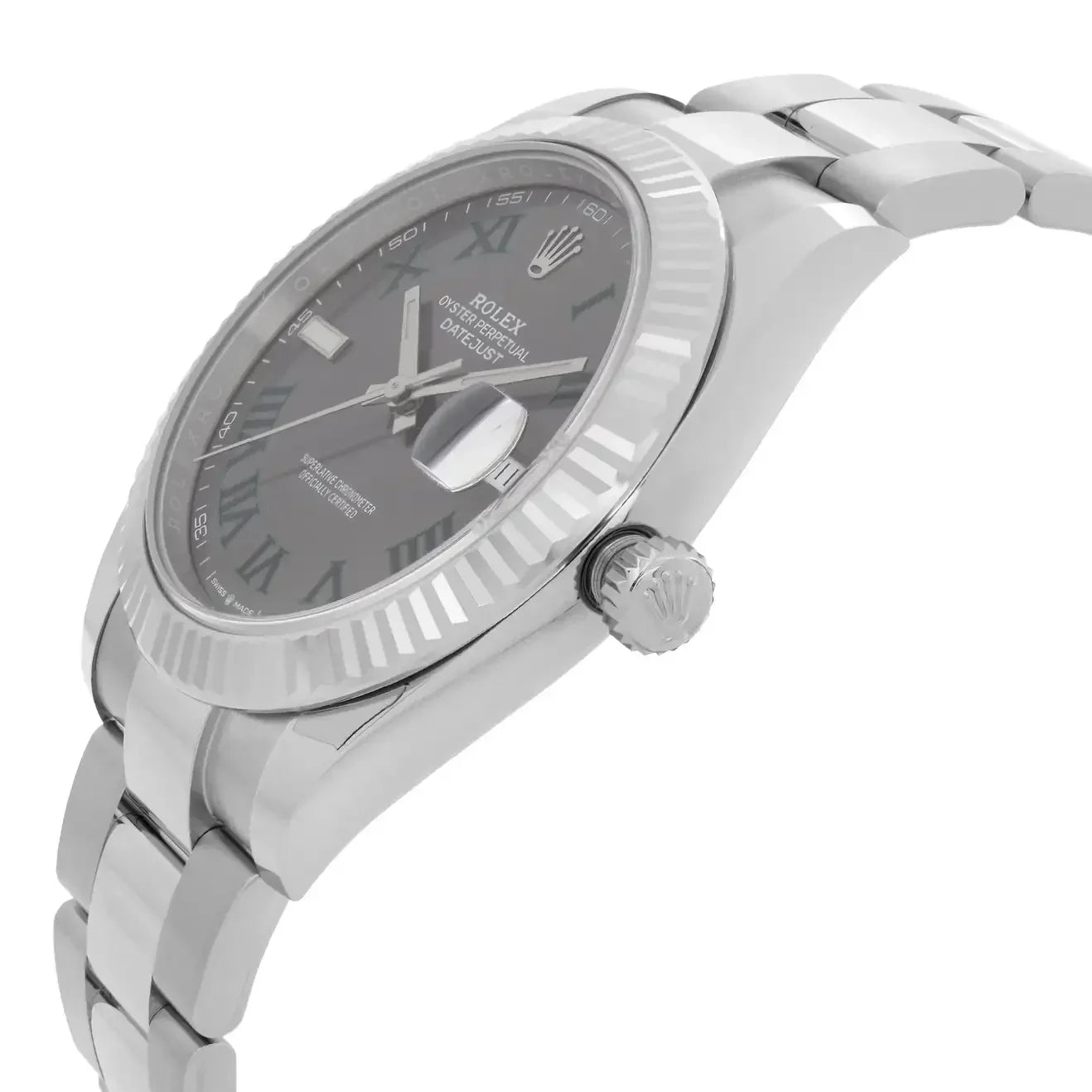 Rolex Datejust II Steel Slate Roman Wimbledon 41 mm