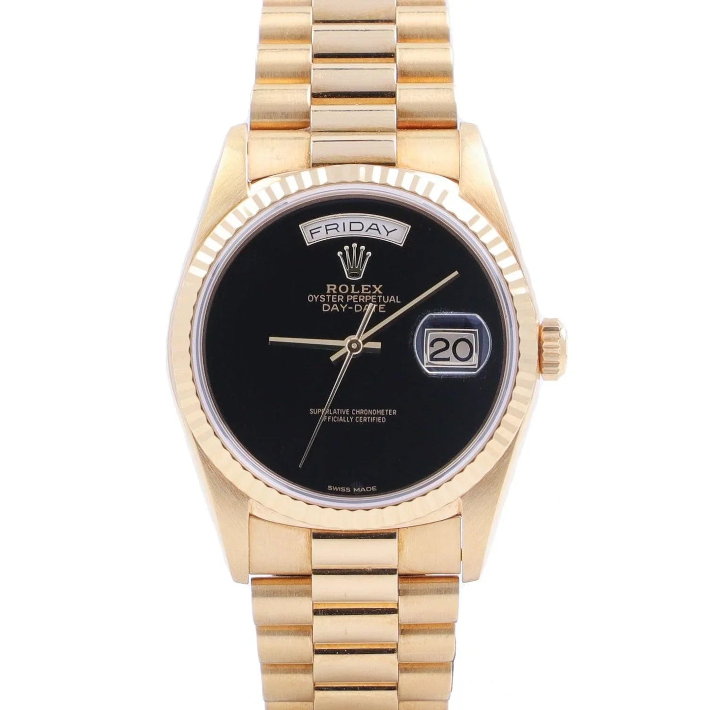 Rolex Day-Date Onyx Dial President 41mm