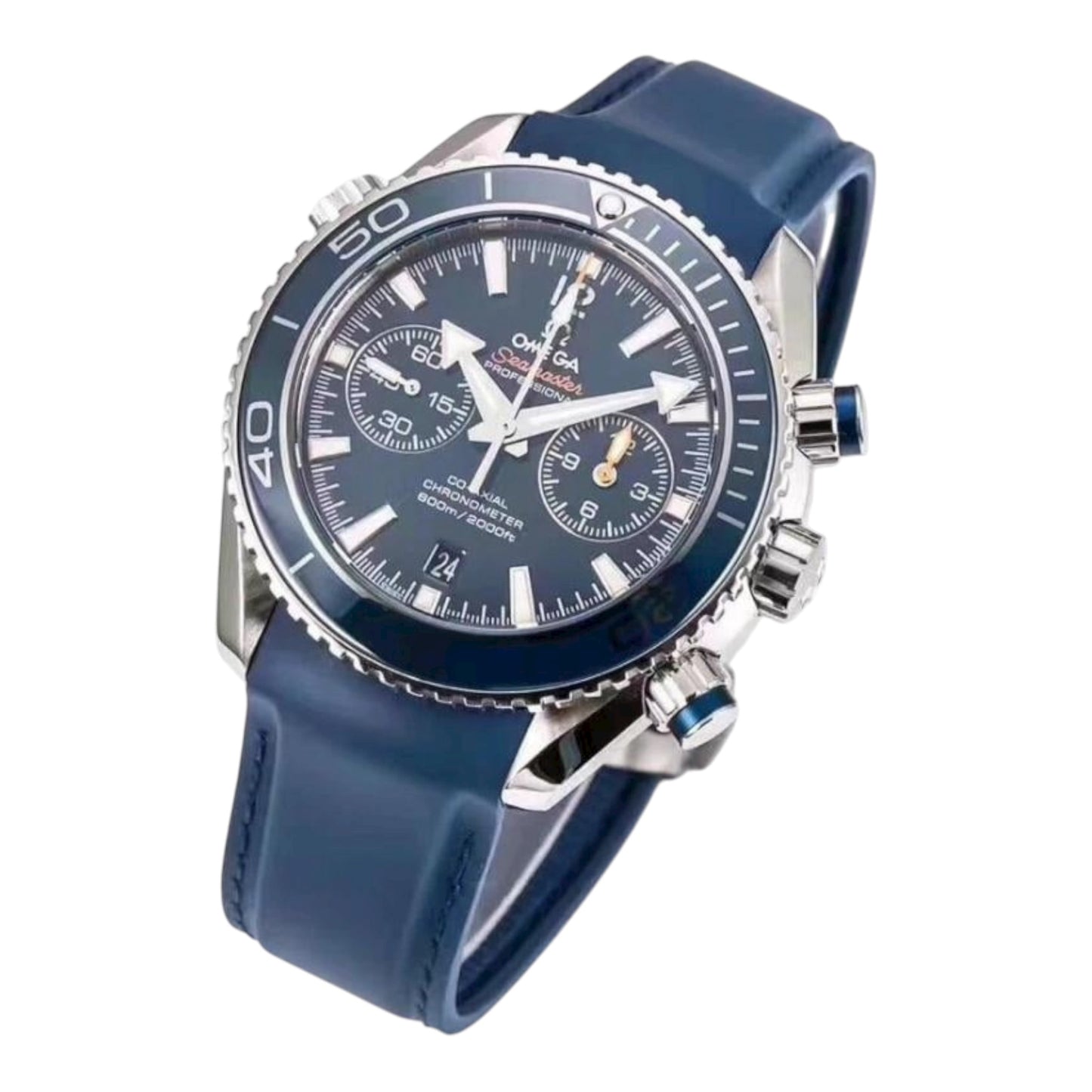 Omega Seamaster Planet Ocean 6000M Chronograph Blue Dial Rubber 45.5mm 232.92.46.51.03.001