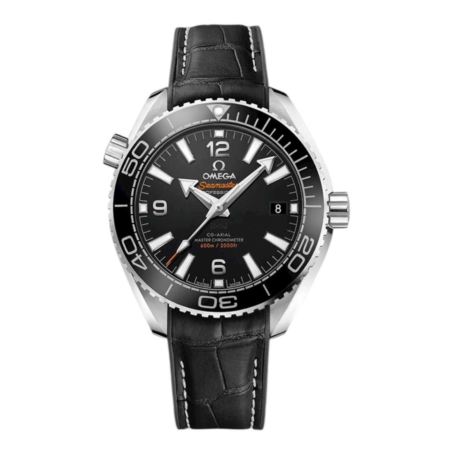 Omega Seamaster Planet Ocean 600m Black Dial Leather 39.5 mm 21533402001001