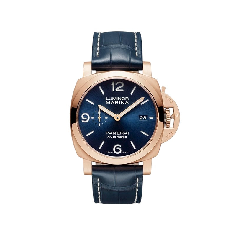 Panerai Luminor Marina Goldtech Sole Blu 44mm PAM01112