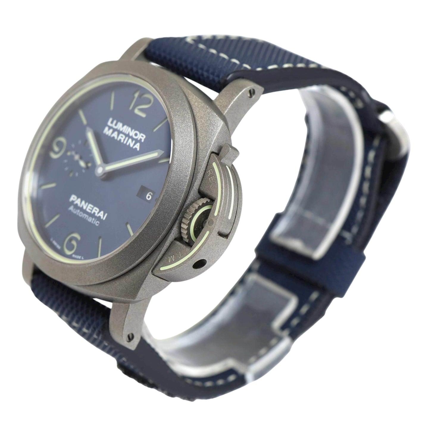 Panerai Luminor Marina "70 Years Of Luminor" Blue Dial Sundblasted Titanium 44 mm PAM0117