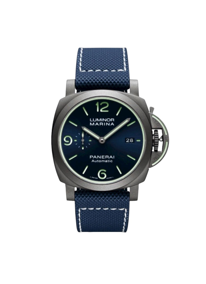 Panerai Luminor Marina "70 Years Of Luminor" Blue Dial Sundblasted Titanium 44 mm PAM0117