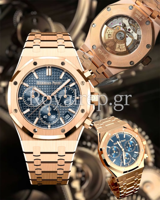 Audemars Piguet Royal Oak Chronograph Navy Blue Dial Rose Gold 26320OR