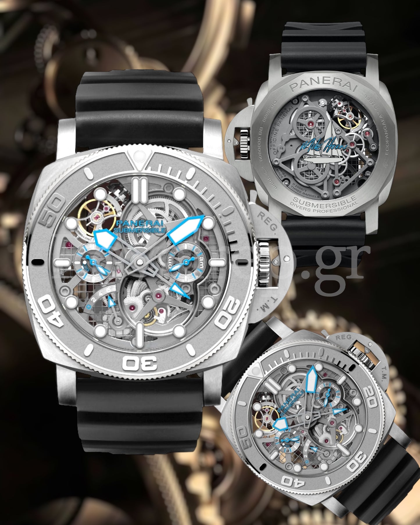 Panerai Submersible Ecopangaea Tourbillon GMT Mike Horn Edition 50mm PAM01108