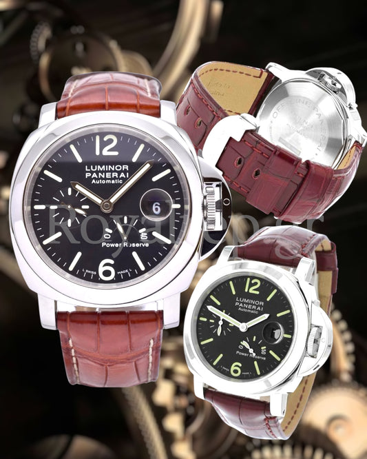 Panerai Luminor Power Reserve Burgundy leather Strap 44mm PAM00090
