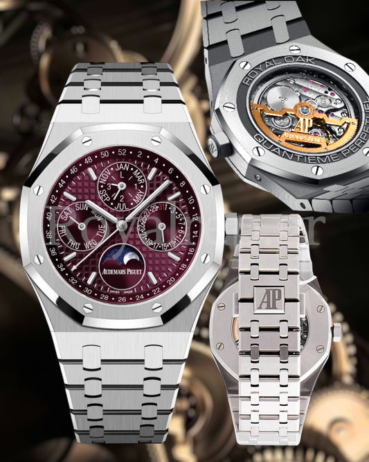 Audemars Piguet Royal Oak Perpetual Calendar Qatar Purple-Burgundy Dial 41mm 26574BC