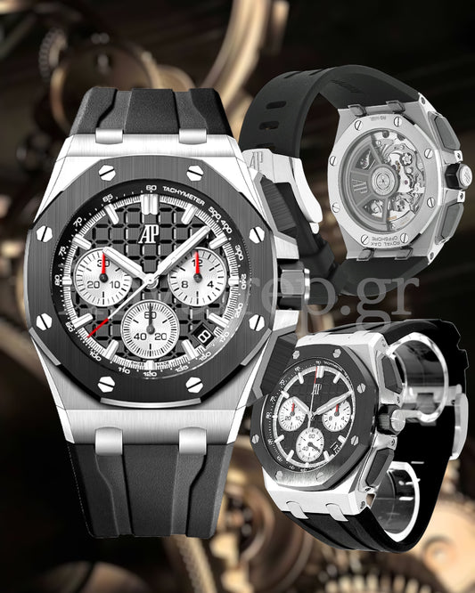 Audemars Piguet Royal Oak Offshore Black Dial White Chronograph 43mm 26420SO.OO.A002CA.01