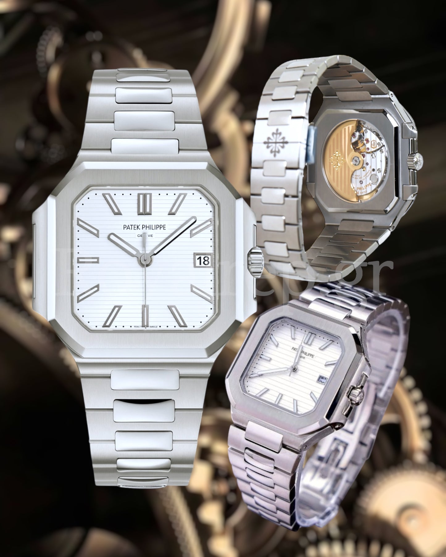 Patek Philippe Cubitus 45mm Steel White Dial 45mm 5821/1A-001