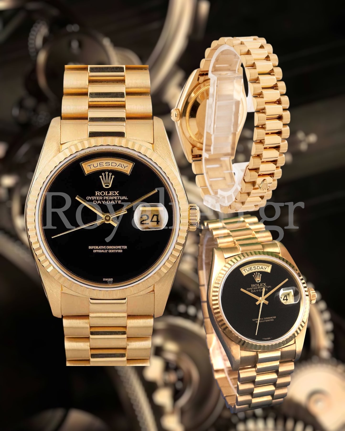 Rolex Day-Date Onyx Dial President 41mm
