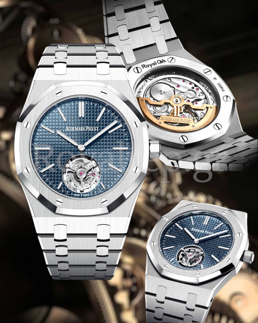 Audemars Piguet Royal Oak Flying Tourbillon Steel Blue Dial 41mm 26512ST