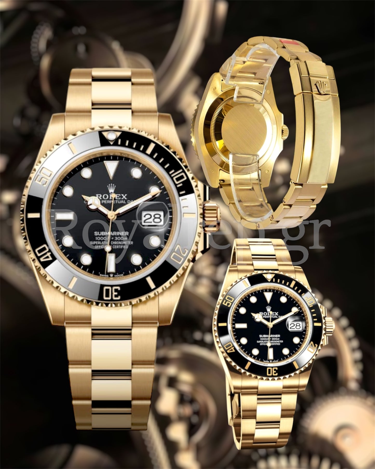 Rolex Submariner Gold Black Dial Bezel 126618