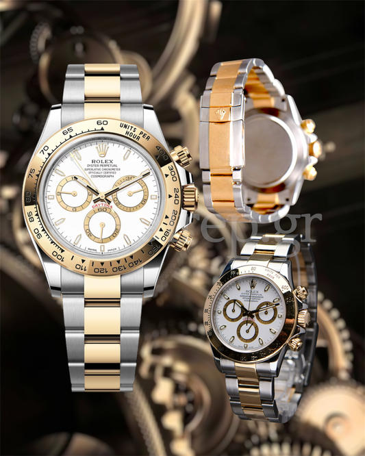 Rolex Daytona Steel Gold White Dial 116503