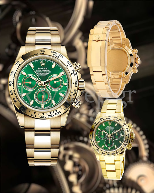 Rolex Daytona Cosmograph Gold Green Dial 116508