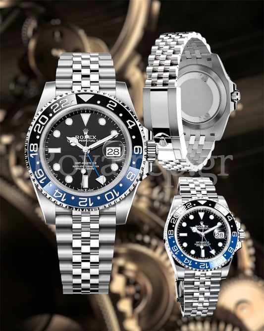Rolex GMT-Master II Batman Bezel Jubilee Steel 126710