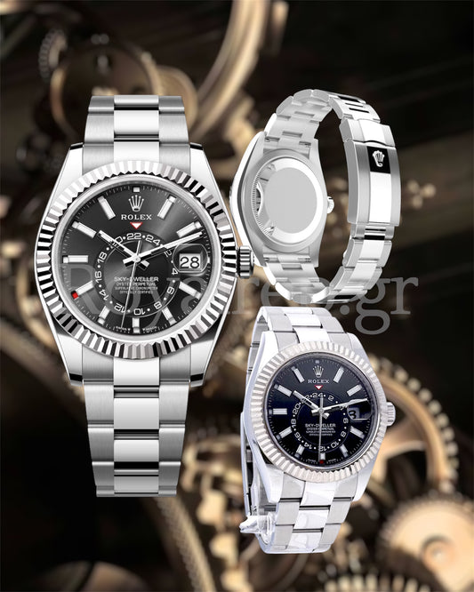 Rolex Sky Dweller Steel Black Dial 326934