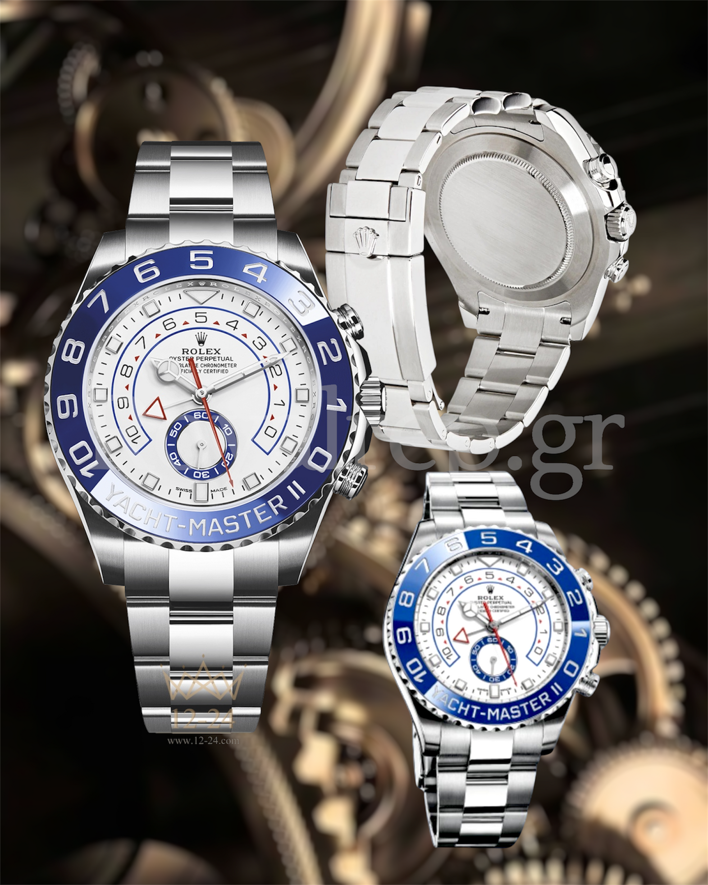 Rolex Yacht-Master II Regatta Blue Cerachrom Bezel Steel 116680