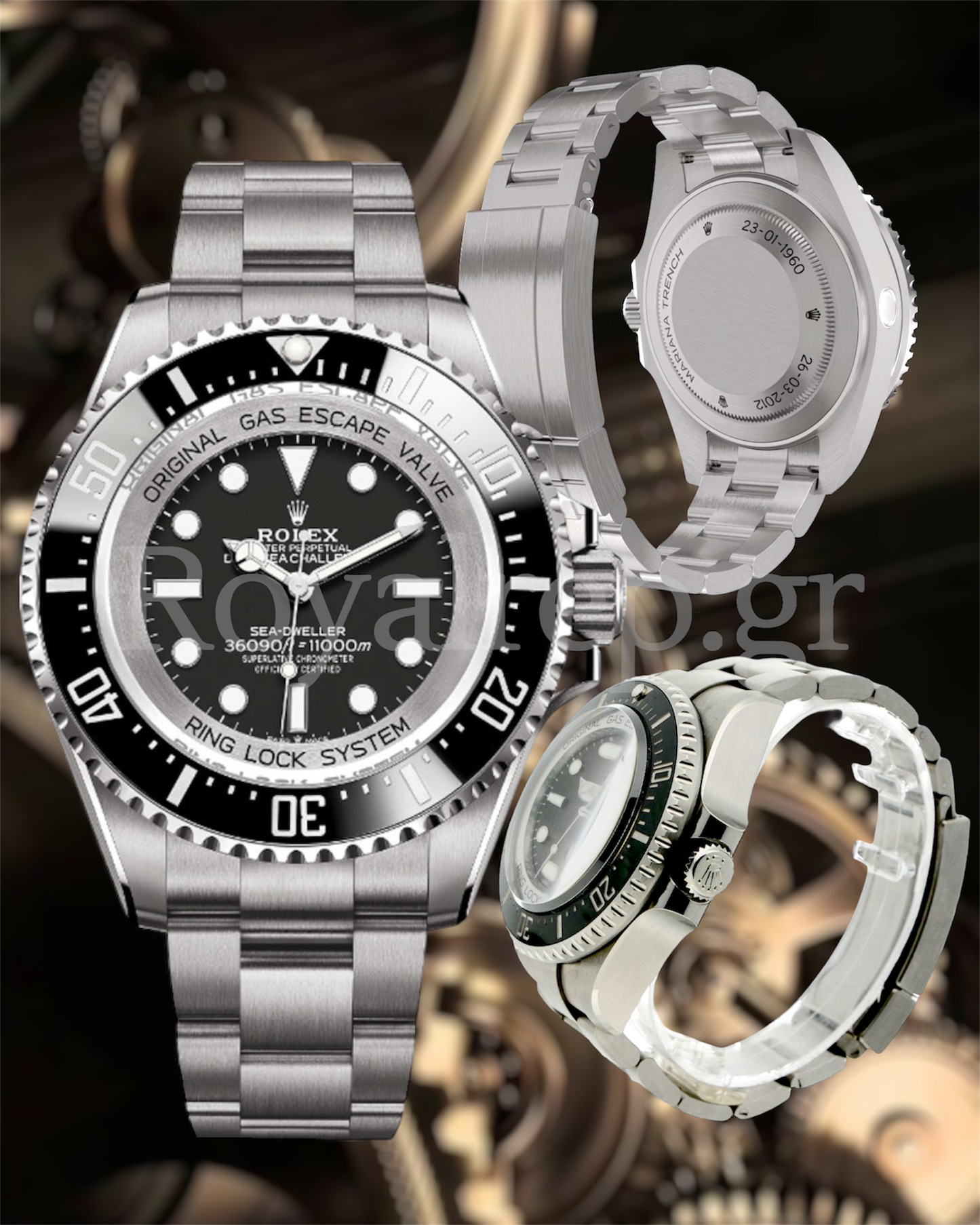 Rolex Deepsea Challenge Black Dial SS Case Watch 51 mm