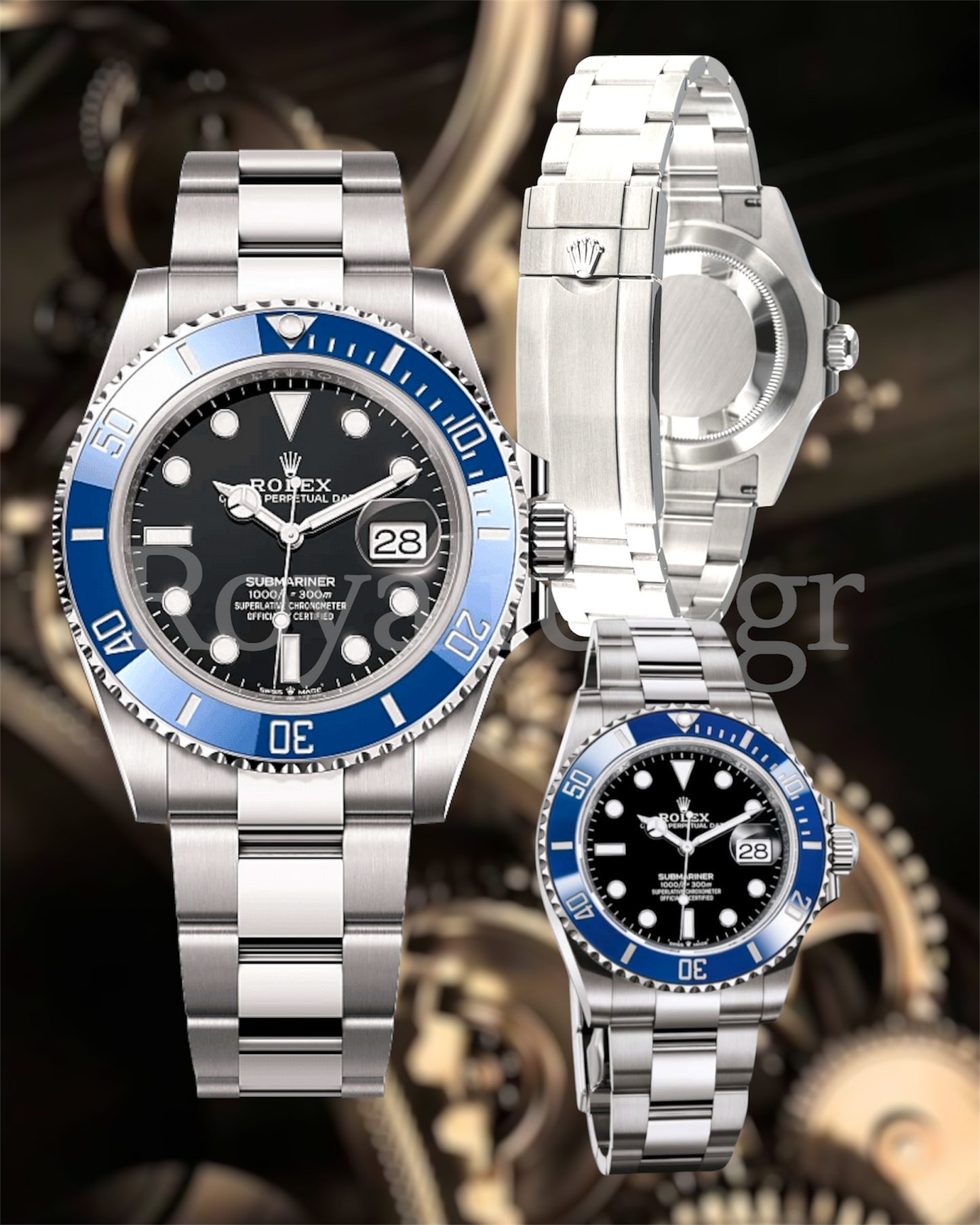 Rolex Submariner Cookie Monster Blue Ceramic Bezel White 126619