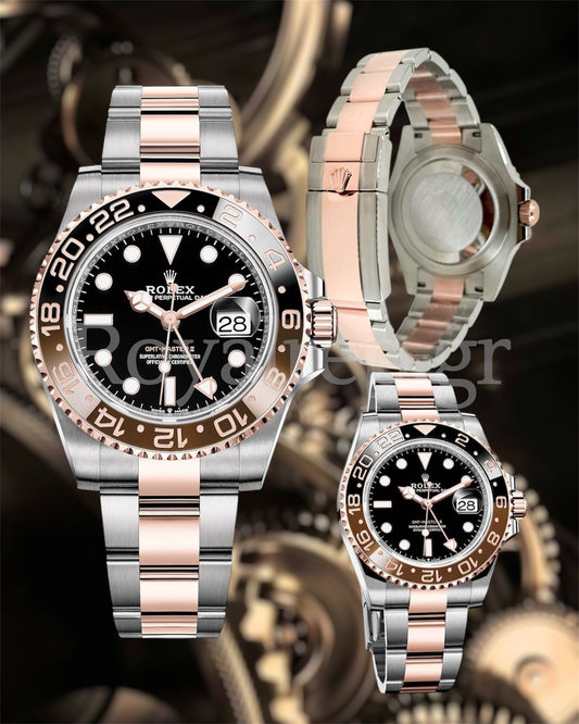 Rolex GMT-Master II Root Beer Steel Rose Gold 126711