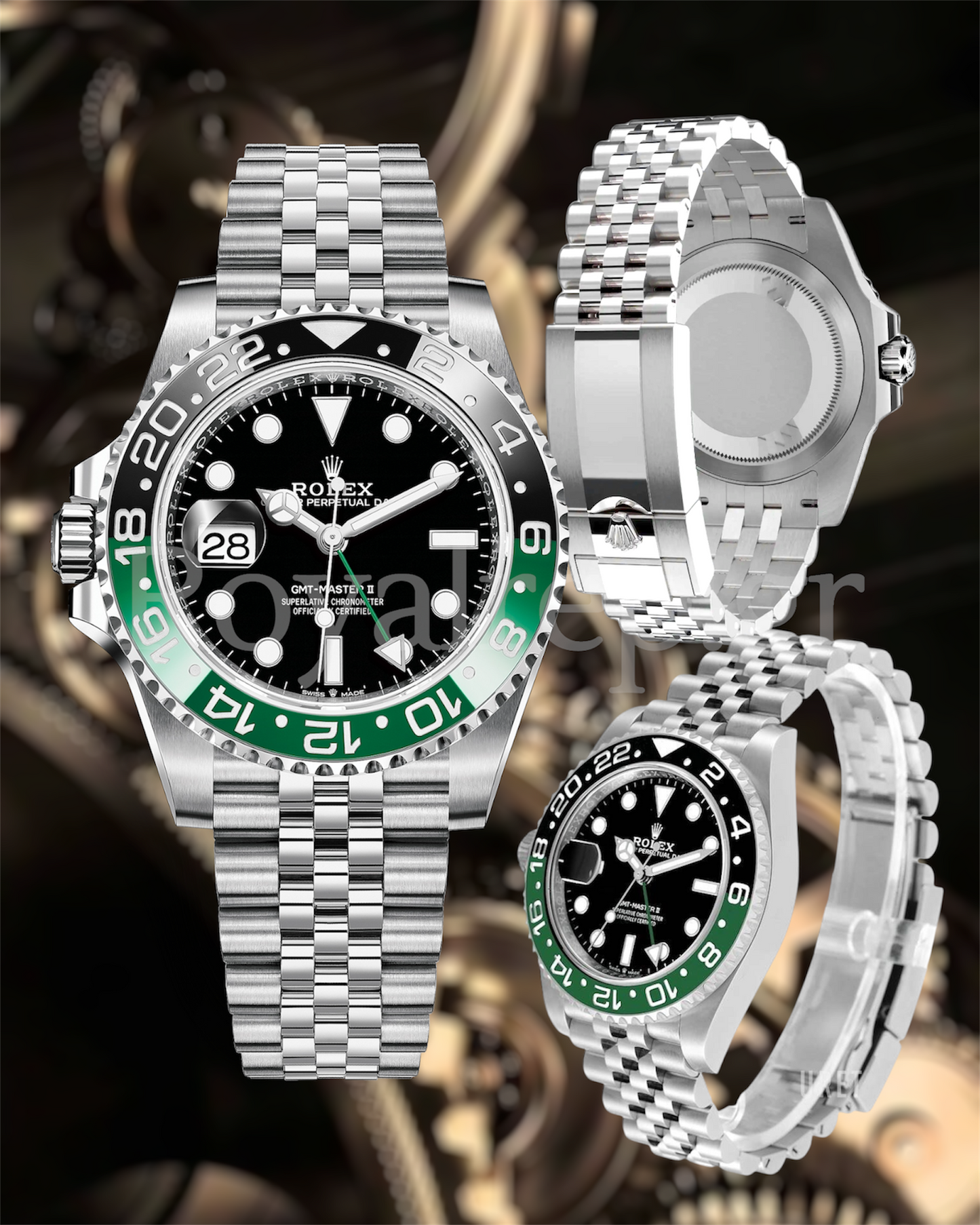 Rolex GMT-Master II Sprite Bezel Jubilee Steel 126720
