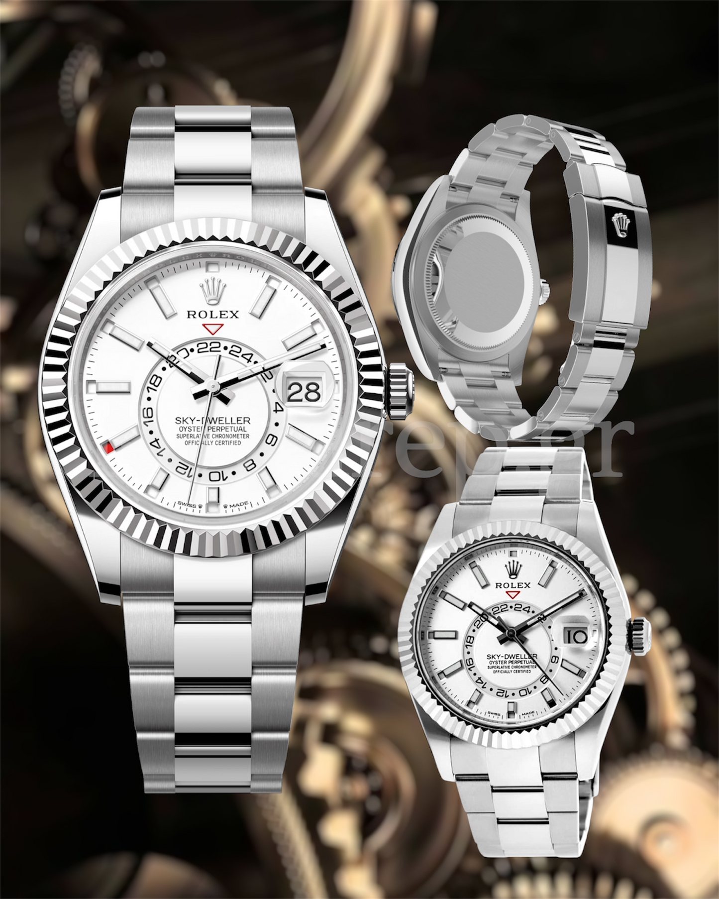 Rolex Sky Dweller Steel White Dial 336934