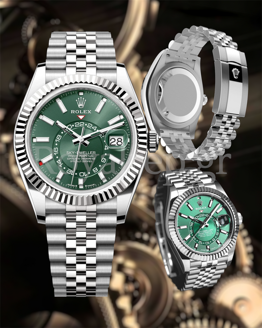 Rolex Sky Dweller 42mm Steel Jubilee Green Dial 336934