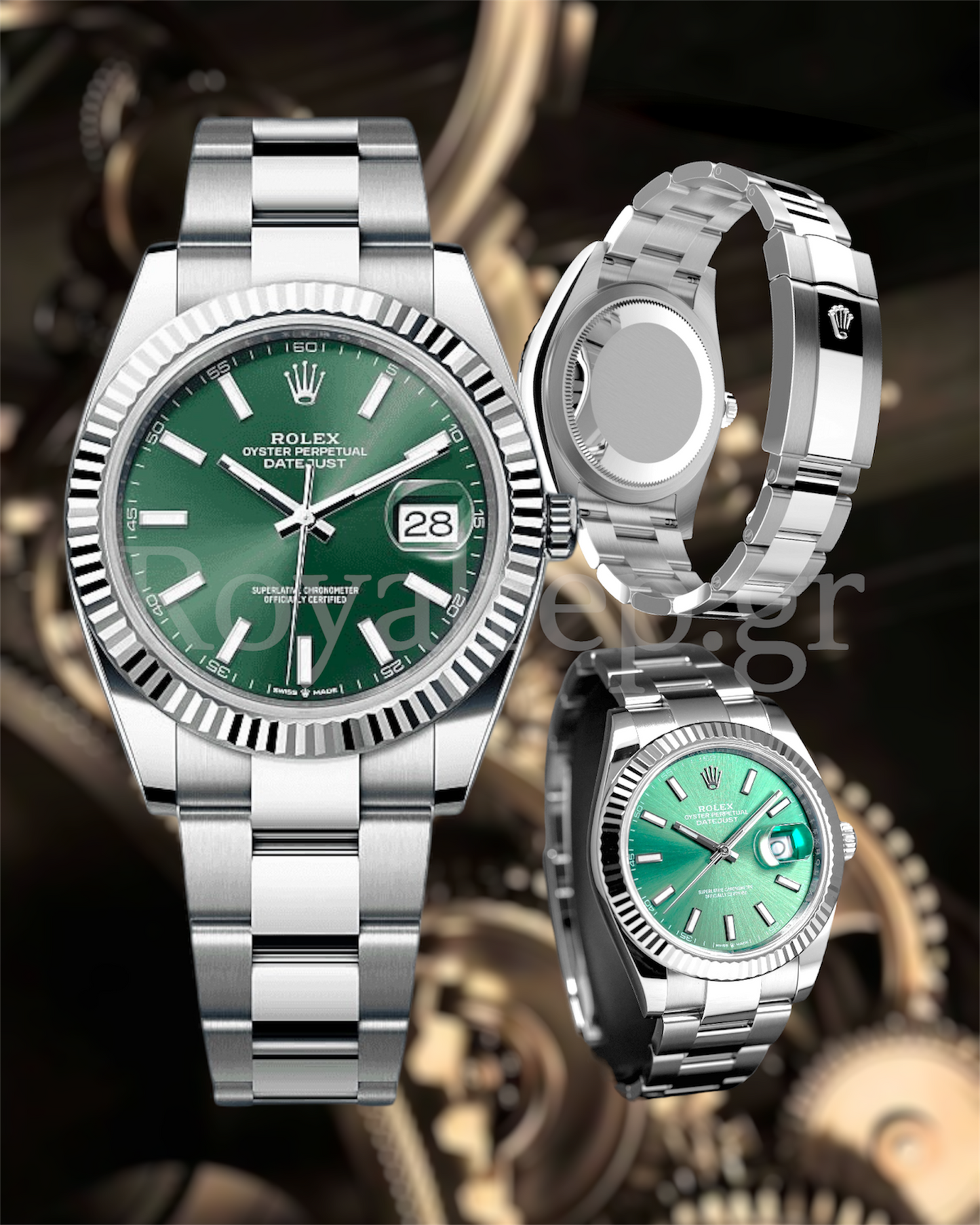  Rolex Datejust 41 Steel Mint Green Dial 126334