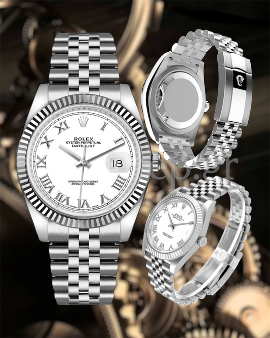 Rolex Datejust 41mm White Dial Steel Jubilee 126334