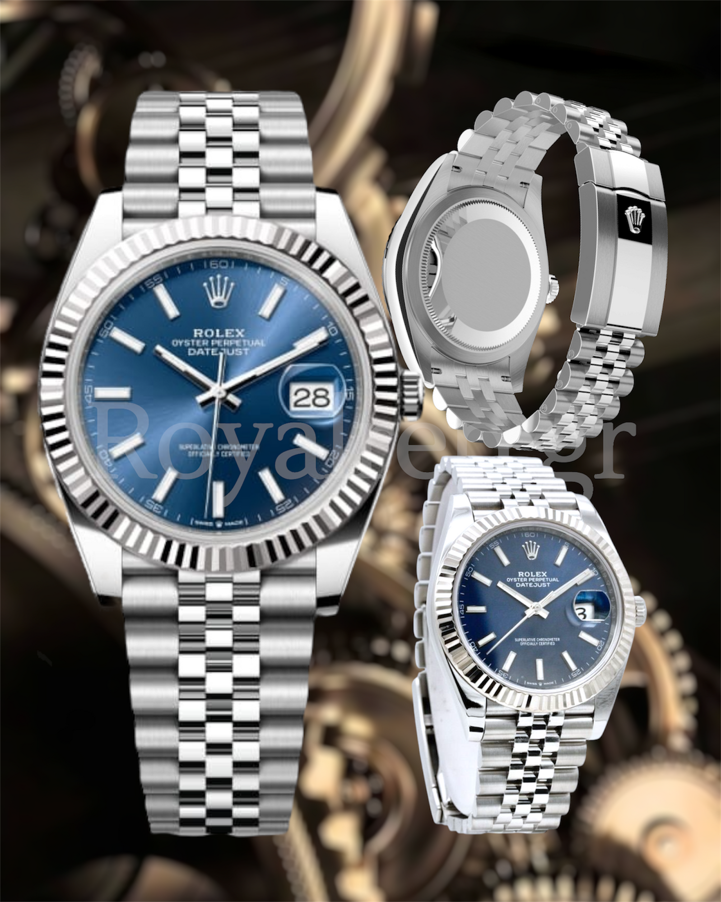 Rolex Datejust 41mm Steel Jubilee Blue Dial 126334