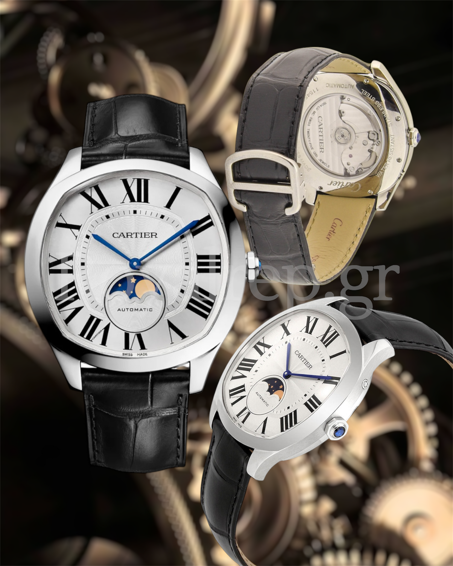 Cartier Drive de Cartier Silver Dial Moonphase 40mm WSNM0008