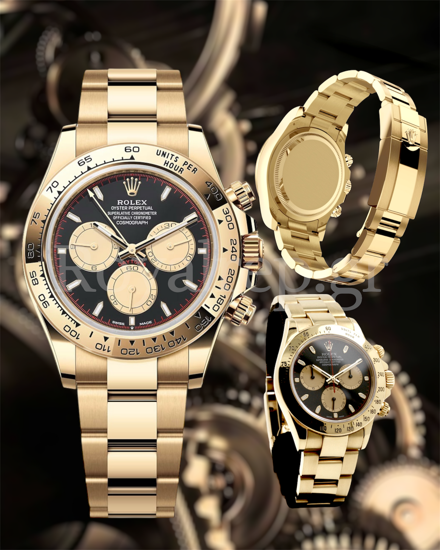 Rolex Daytona Cosmograph Black Dial Gold 126508