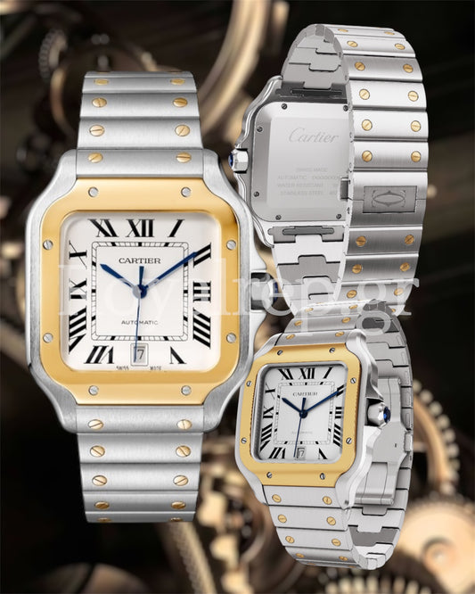 Cartier Santos De Cartier Large Steel & Gold 40mm W2SA0009