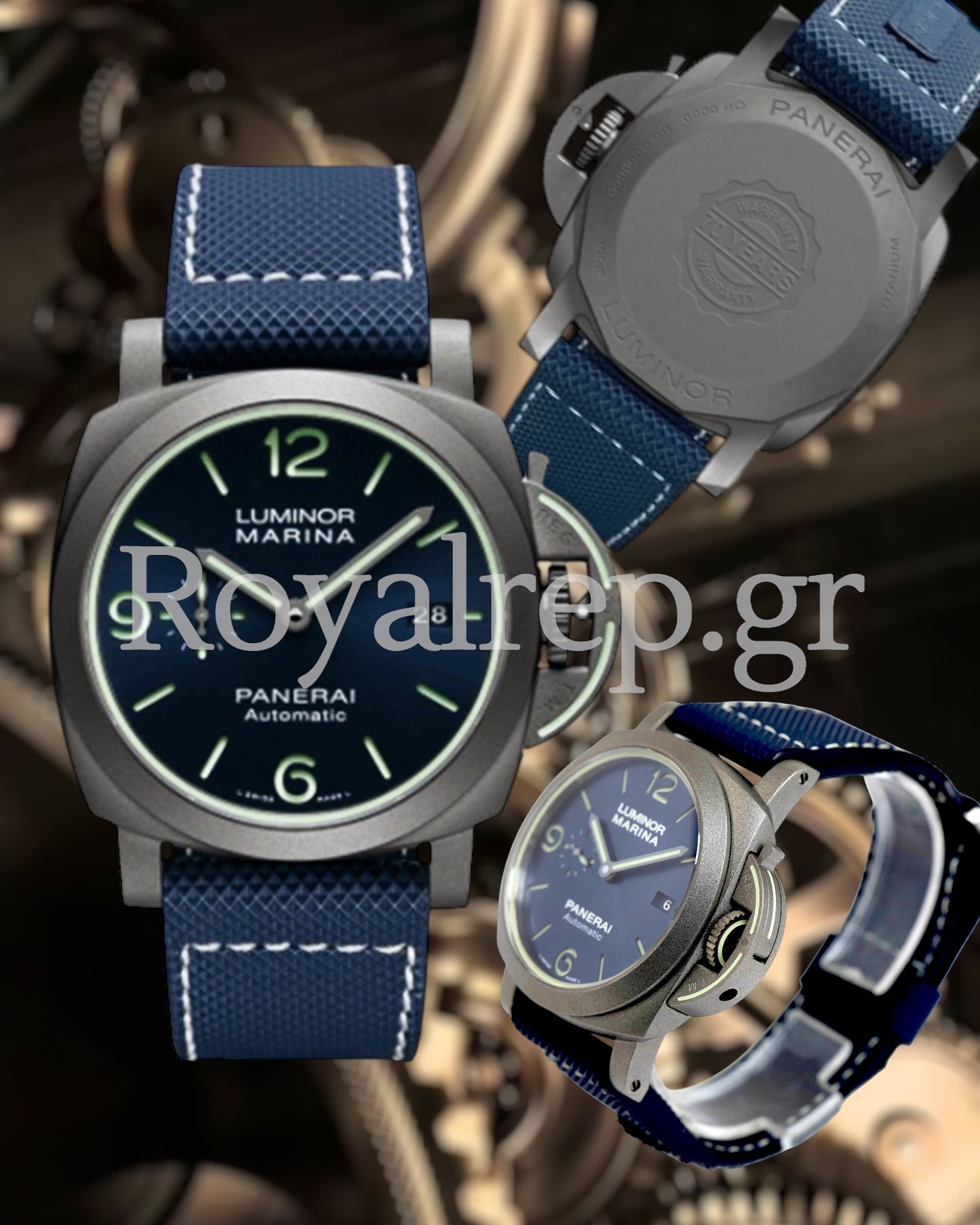 Panerai Luminor Marina "70 Years Of Luminor" Blue Dial Sundblasted Titanium 44 mm PAM0117