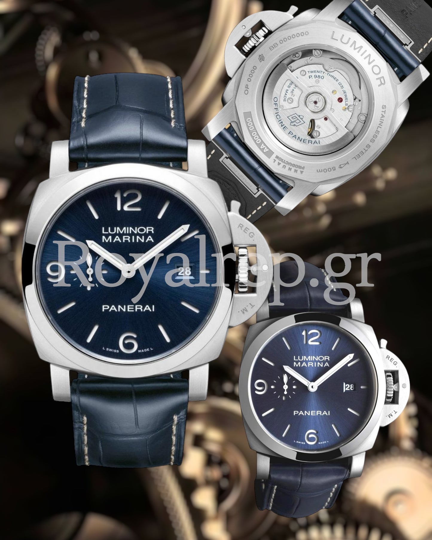 Panerai Luminor Marina 1950 3 Days Automatic Blue Dial 44 mm PAM01313