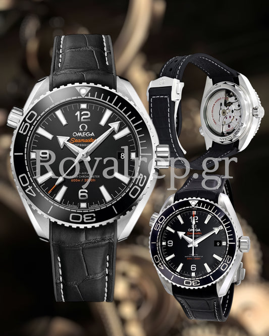 Omega Seamaster Planet Ocean 600m Black Dial Leather 39.5 mm 21533402001001