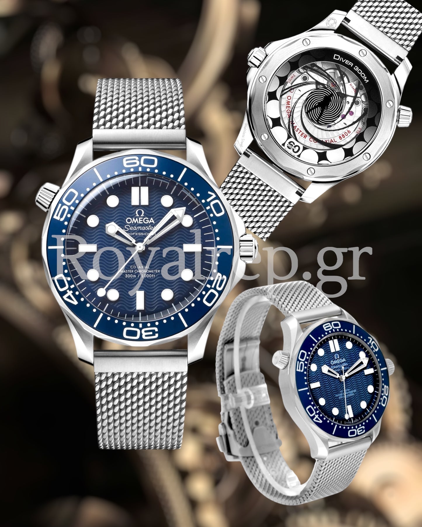 Omega Seamaster Diver 300m James Bond "No Time to Die" 60th Anniversary Steel Blue Dial 42mm 210.30.42.20.03.002